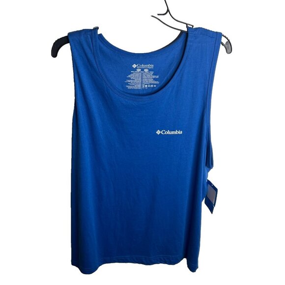 Columbia Men's Logo Graphic Tank Top - Vivid Blue Size XXL - Picture 1 of 8
